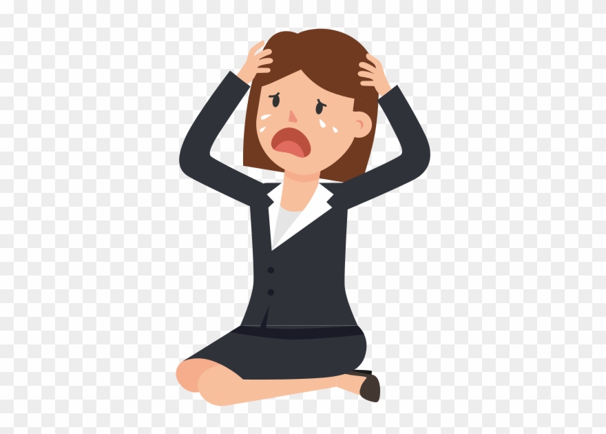 File Hopeless Corporate Woman Clipart