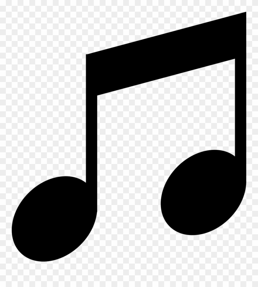 Musical Double Note Shape Comments Clipart