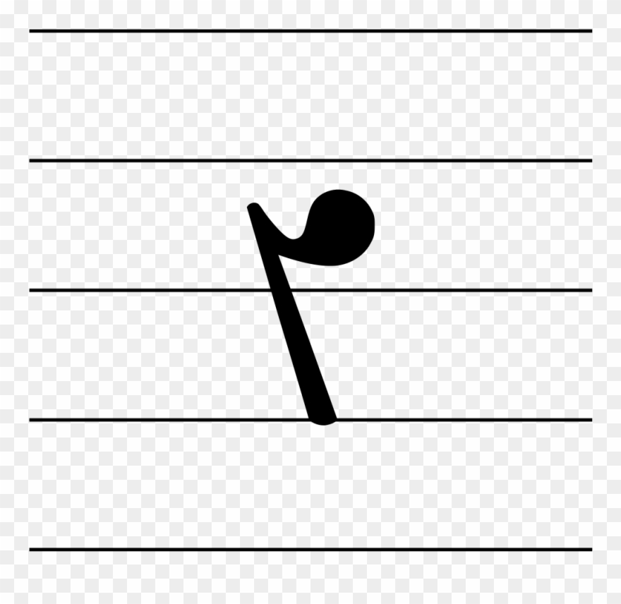 Rests On Stave 06 Crotchet Alt Clipart