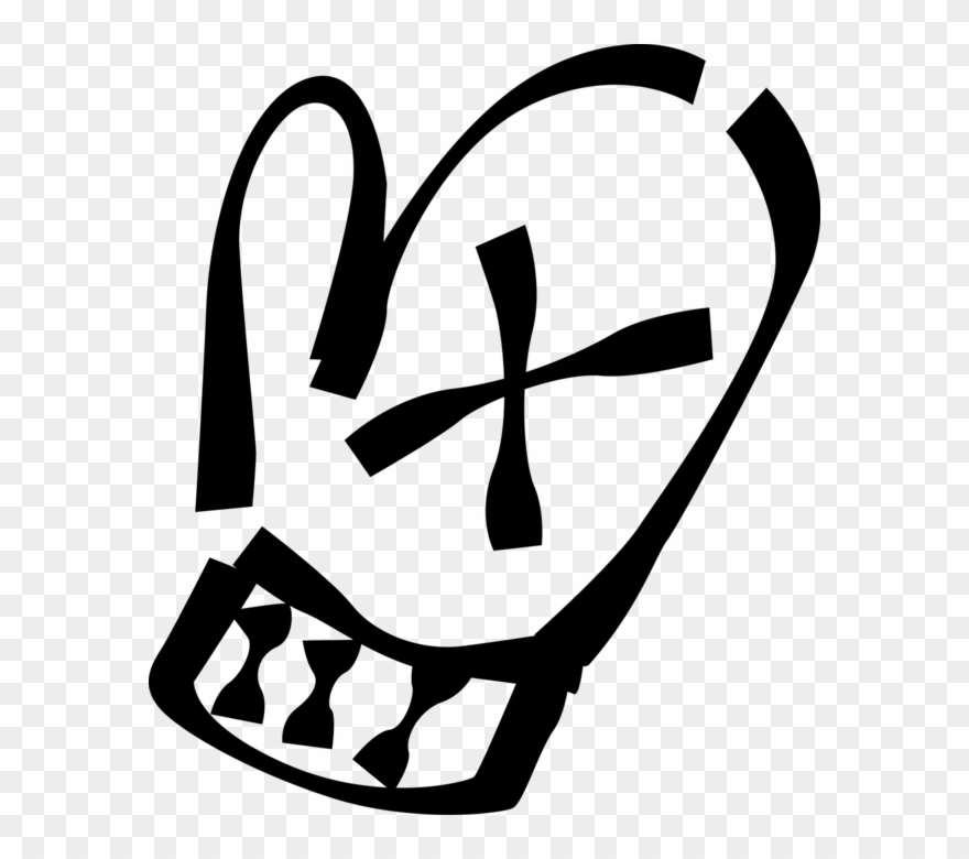 Vector Illustration Of Winter Mitts Or Mittens Keep Clipart