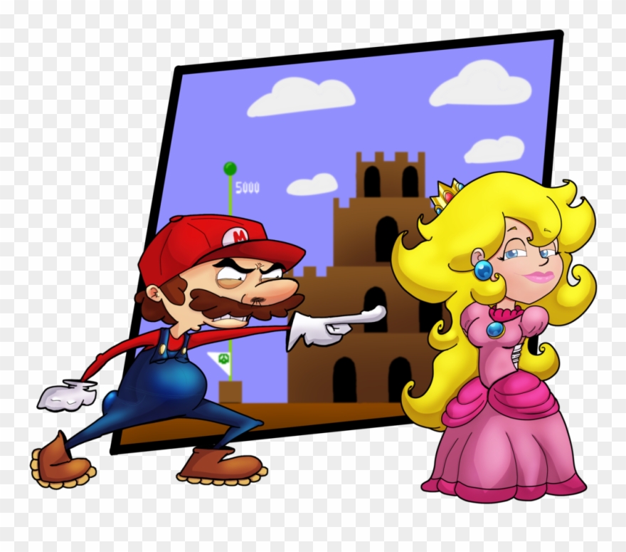 This Is Mario Mad At Peach For Always Getting Kidnapped Clipart