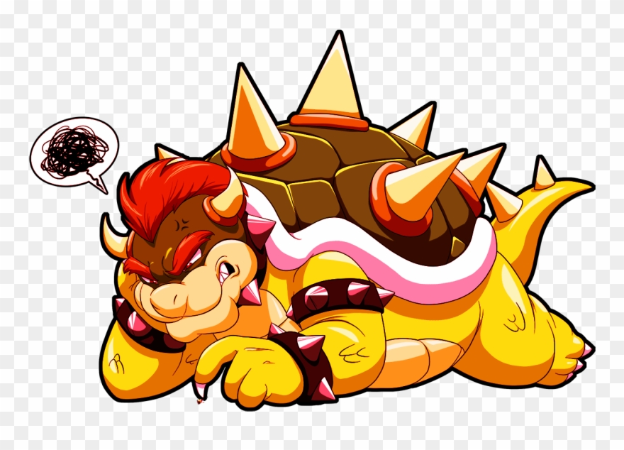 Koopzilla Esmaga Mario, Com Seu Dedo Poderoso Clipart