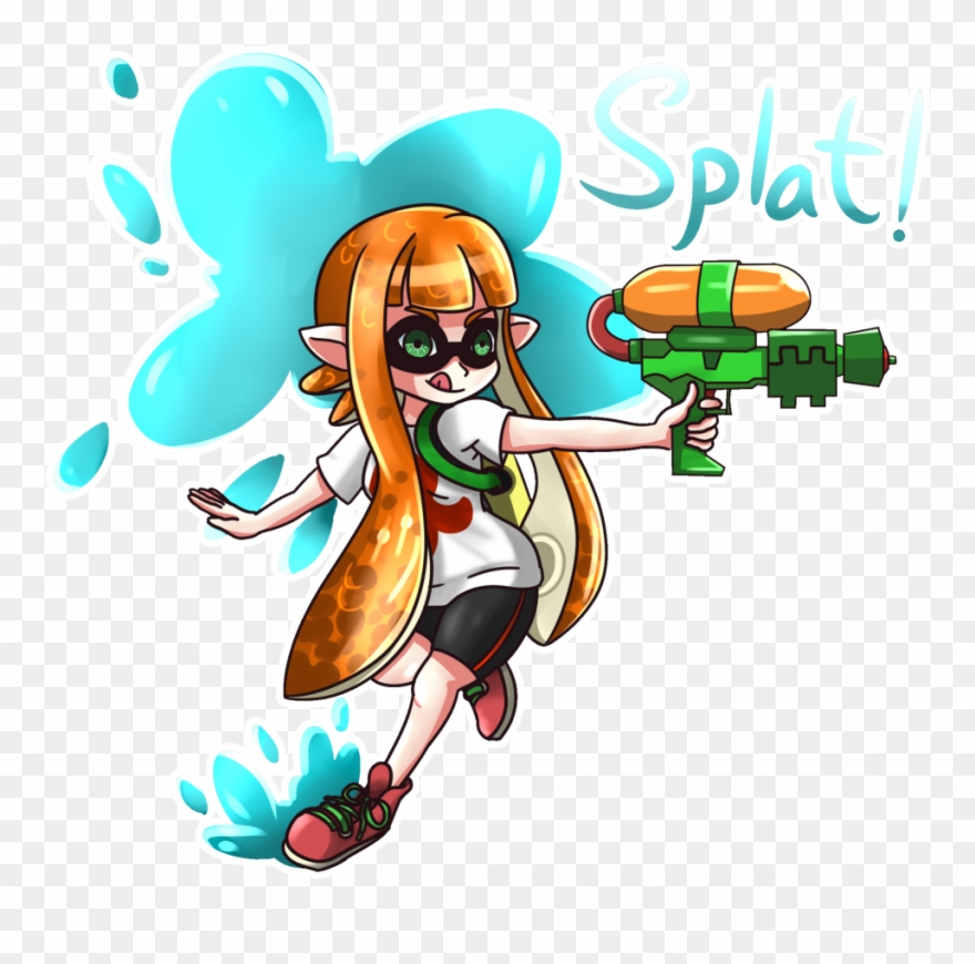 Inkling Splatoon Fan Art Clipart