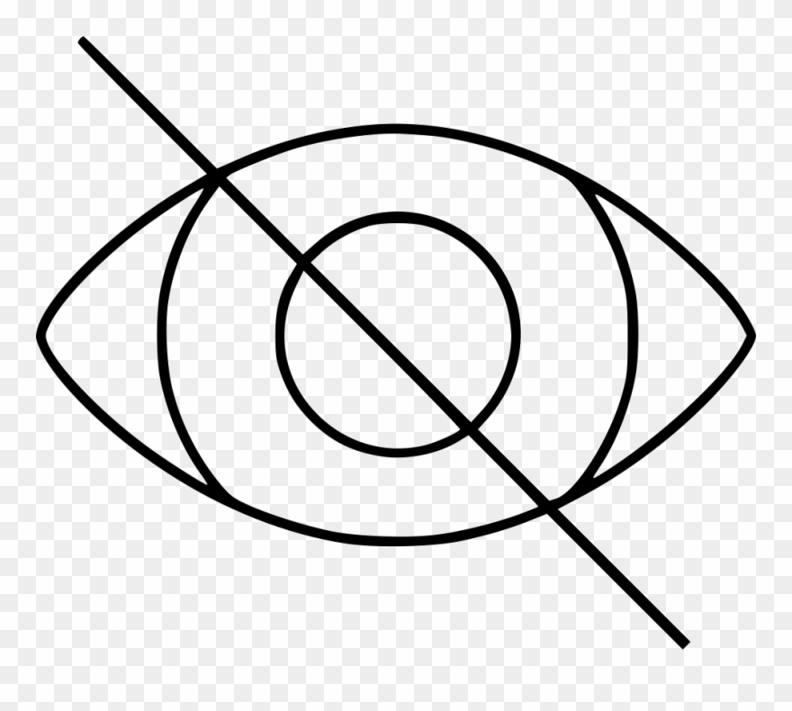 Eye Not Show Hide Comments Clipart