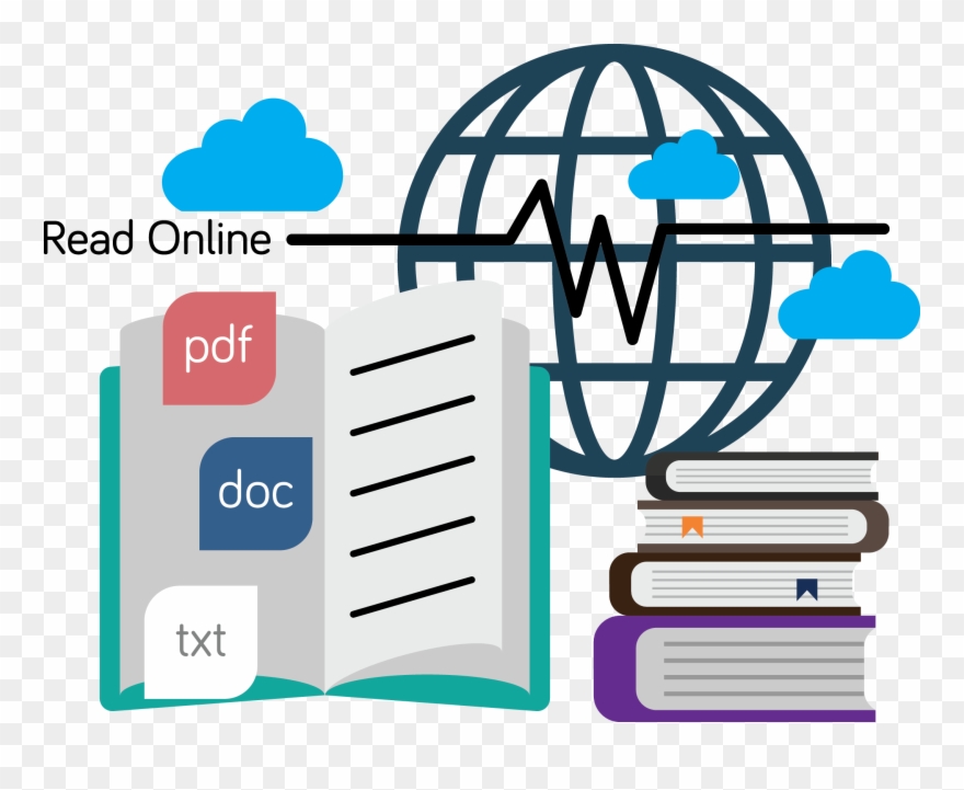 Increasing Popularity Of Ebooks Over Academic Print Clipart