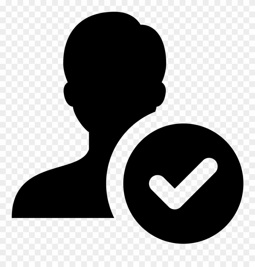 Checked User Male Icon Clipart