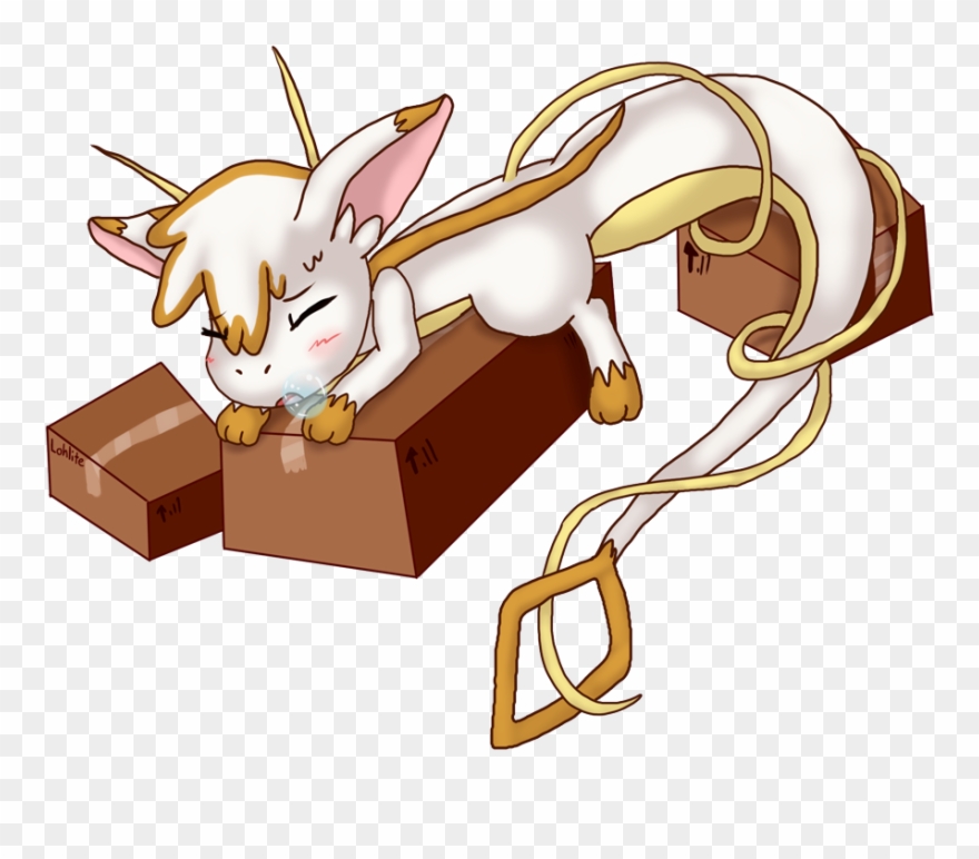 Tired Lil Dragonfaux Clipart