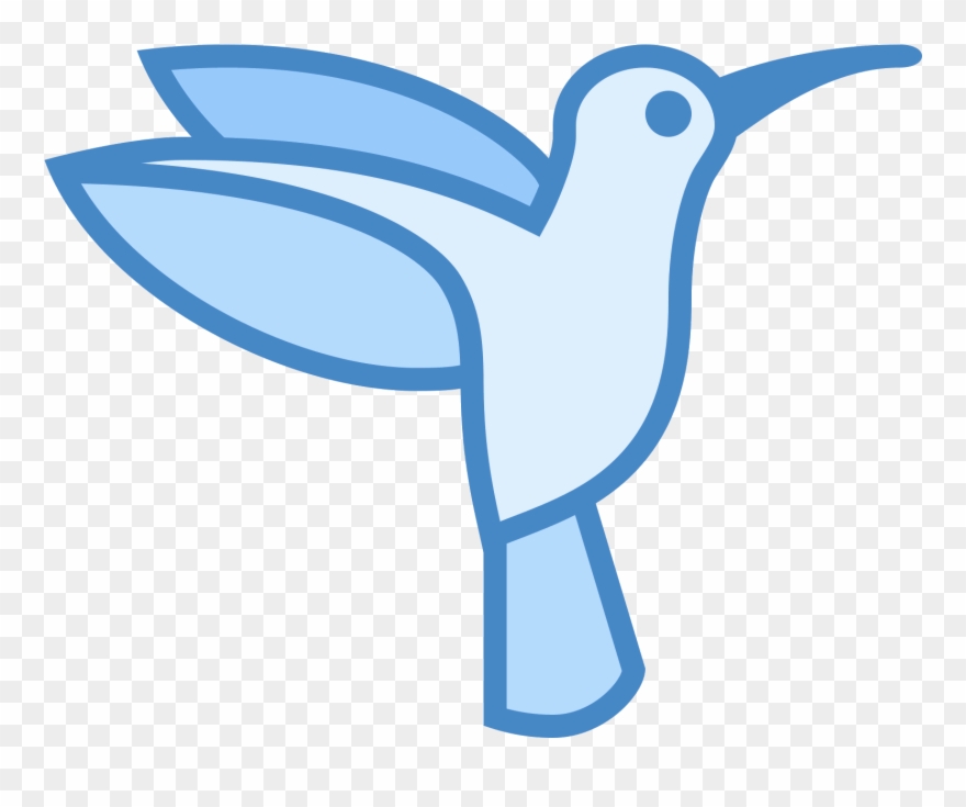 Flying Vector Hummingbird Clipart