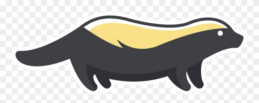 Honey Badger Digital Clipart