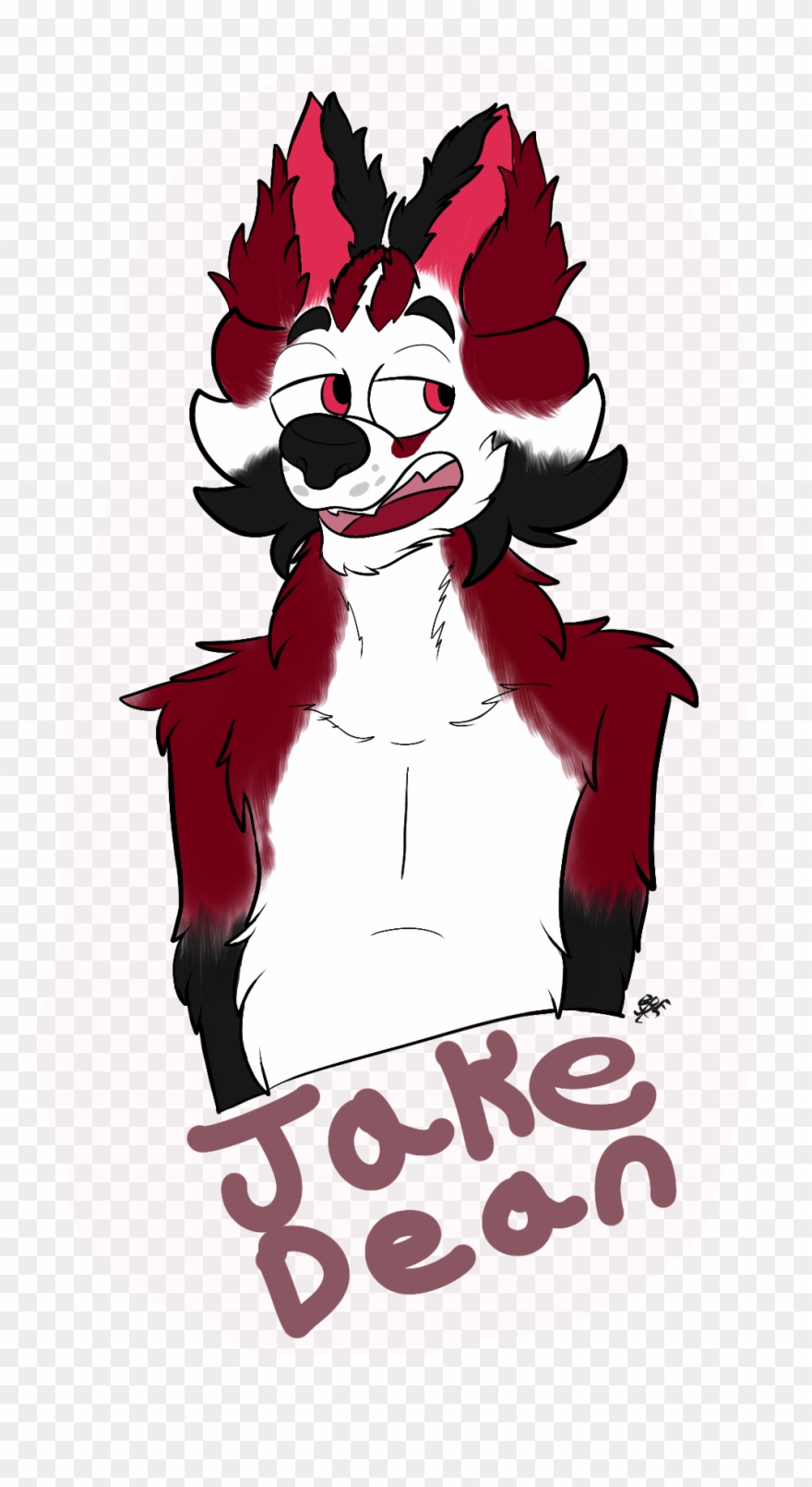 Jake Dean The Mad Husky Badge Clipart