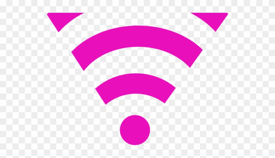 Wifi Clipart Pink - Png Download