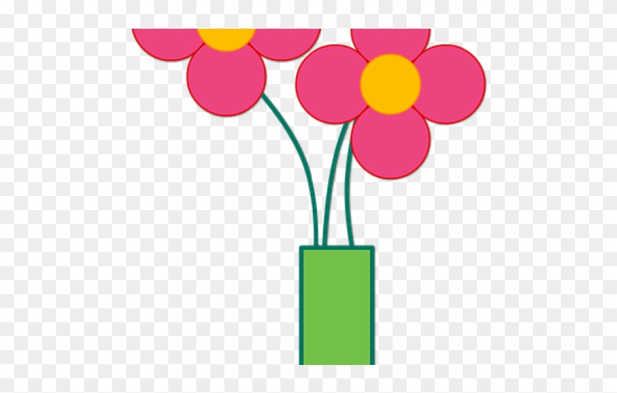 Vase Clipart 3 Flower - Png Download