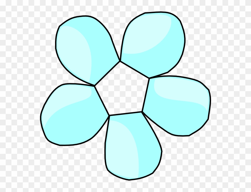 This Free Clipart Png Design Of Pale Blue Flower No Transparent Png
