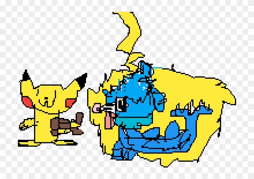 Pikachu Shocking Popplio Clipart