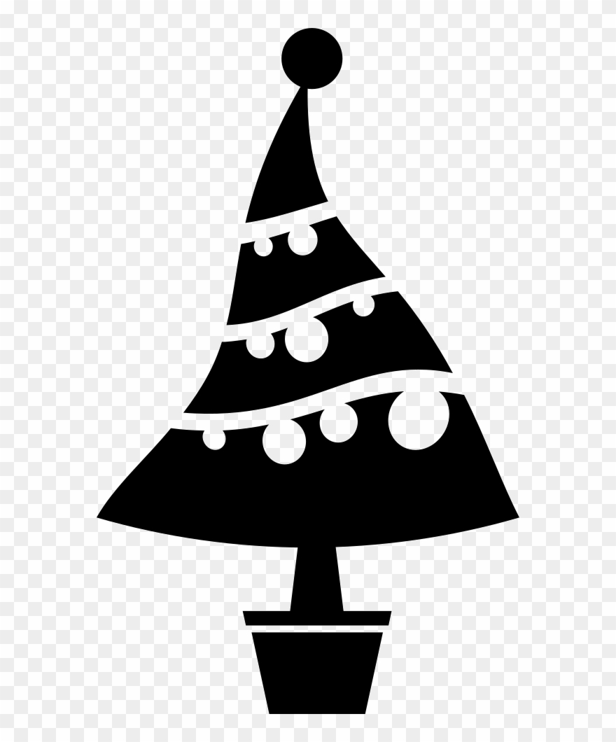 Christmas Tree Ornamented Comments Clipart
