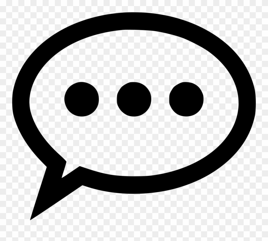 Comment Outline Silence Comments Clipart