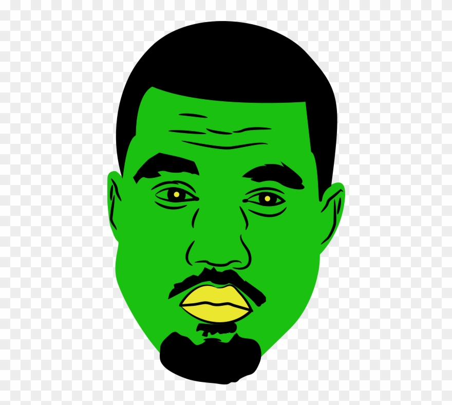 Kanye West Illustration For Hipe Clothing Clipart