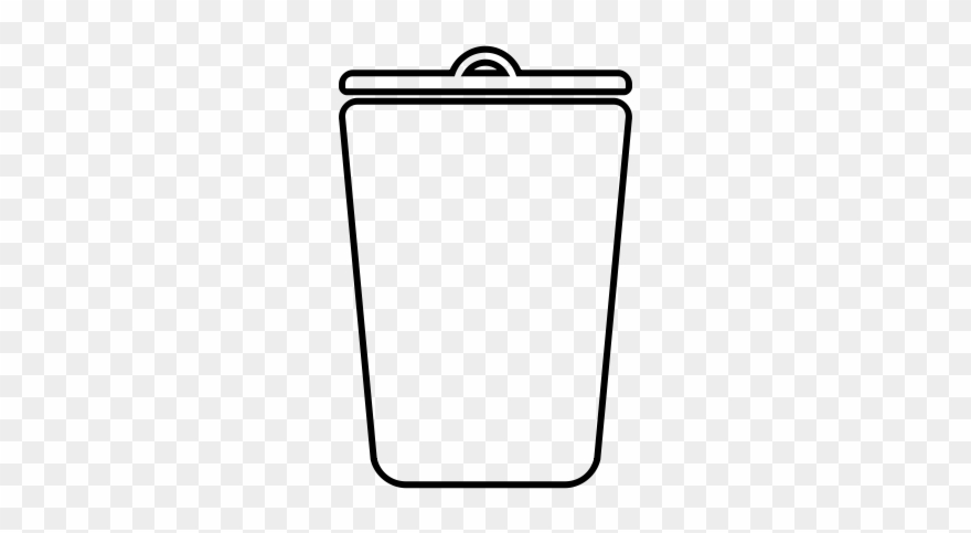 Trash Can Rubber Stamp Clipart