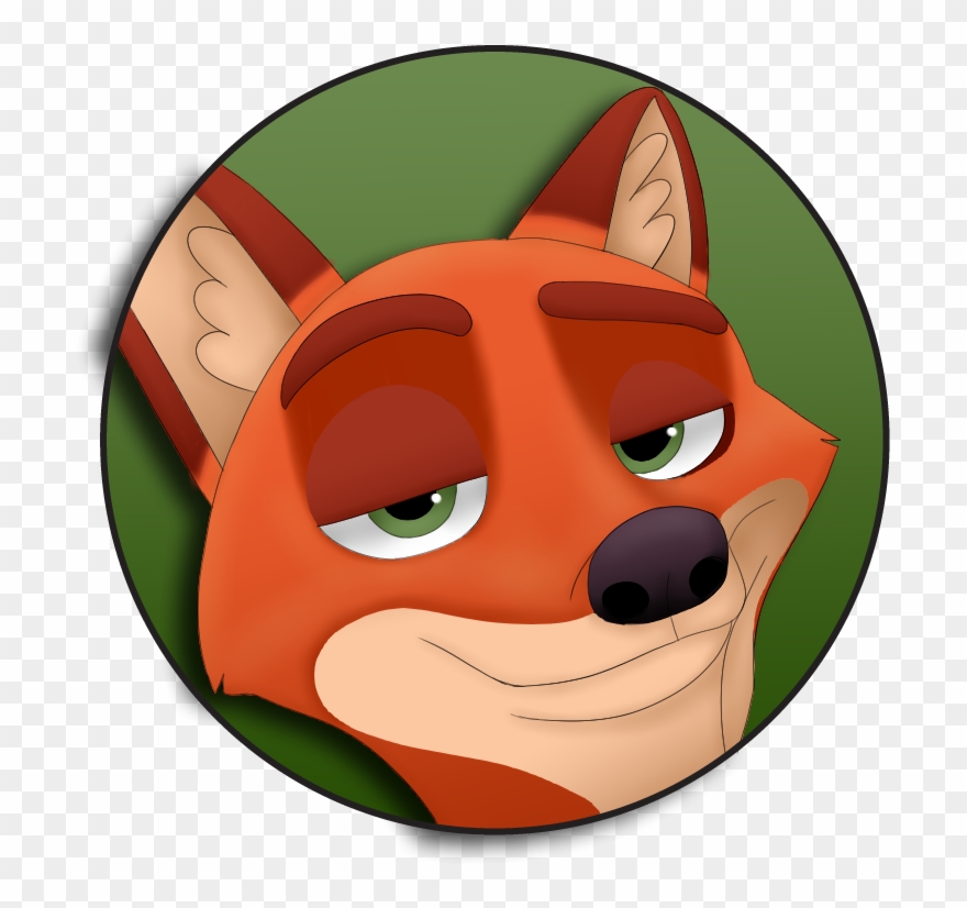 Home / Pin Back Buttons / Zootopia / Nick Wilde Pin Clipart