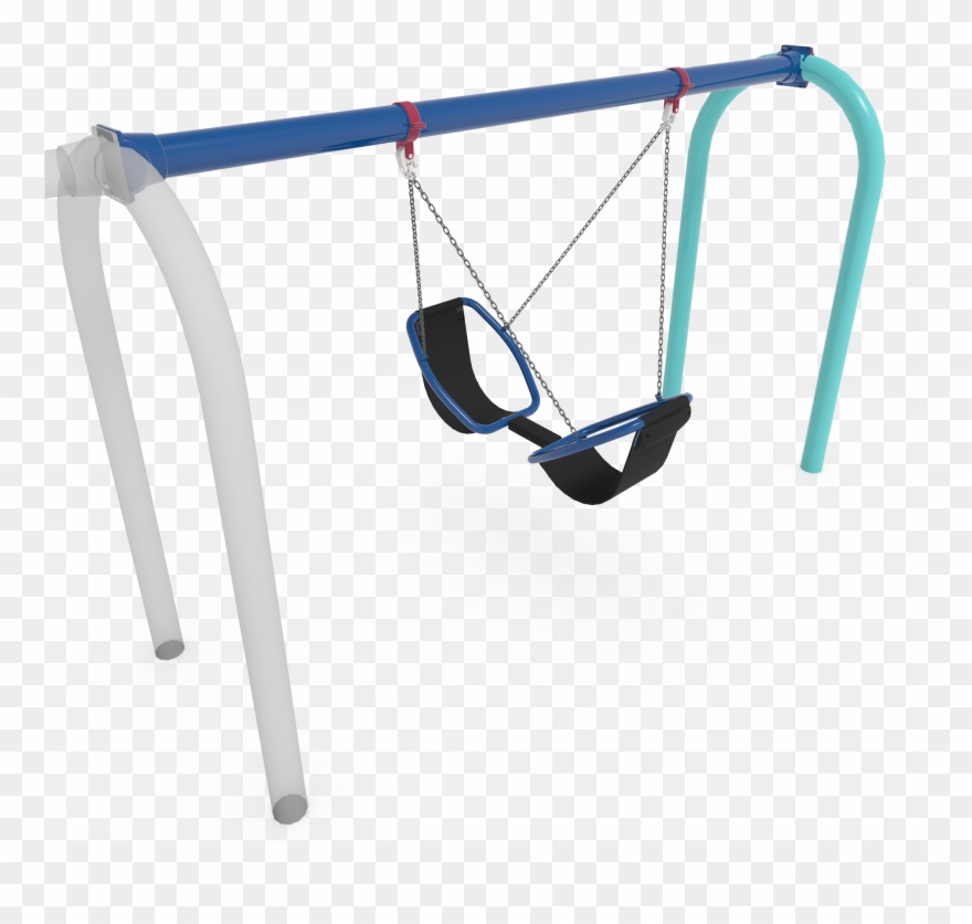 Friendship® Swing W/5" Arch Tire Swing Frame Additional Clipart