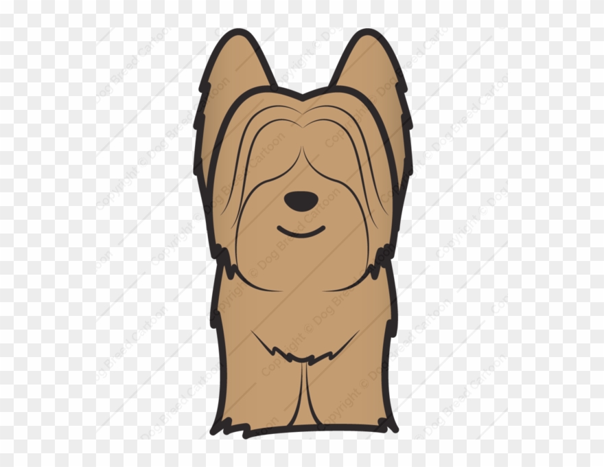 Skye Terrier Cartoon Clipart