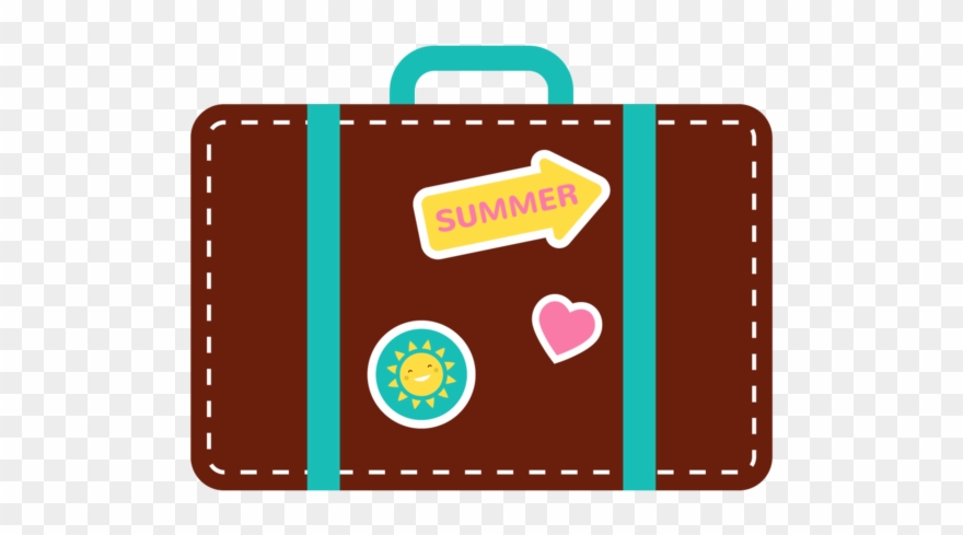 Summer Suitcase Clipart