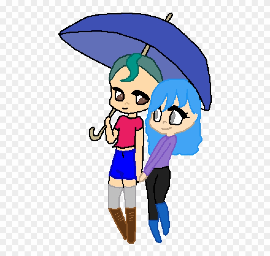 Umbrella Peeps Clipart