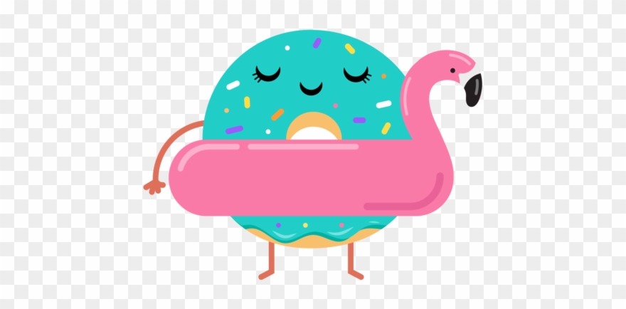 Donut Flamingo Peep Clipart