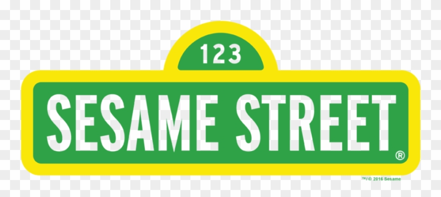 Sesame Street Logo Men's Regular Fit T-shirt Clipart