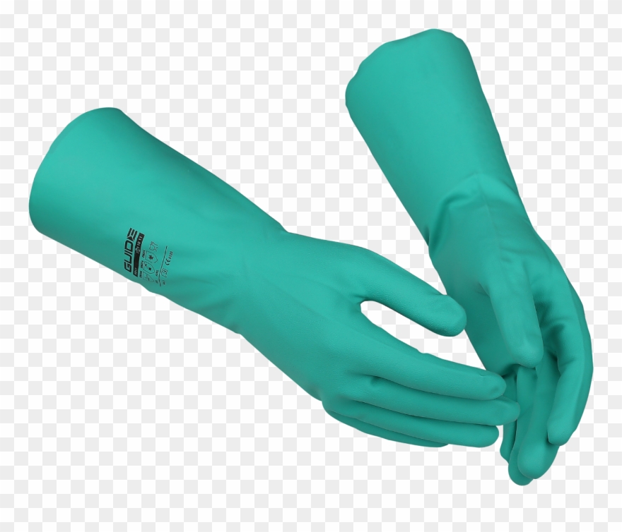 Chemical Protection Glove Guide Clipart