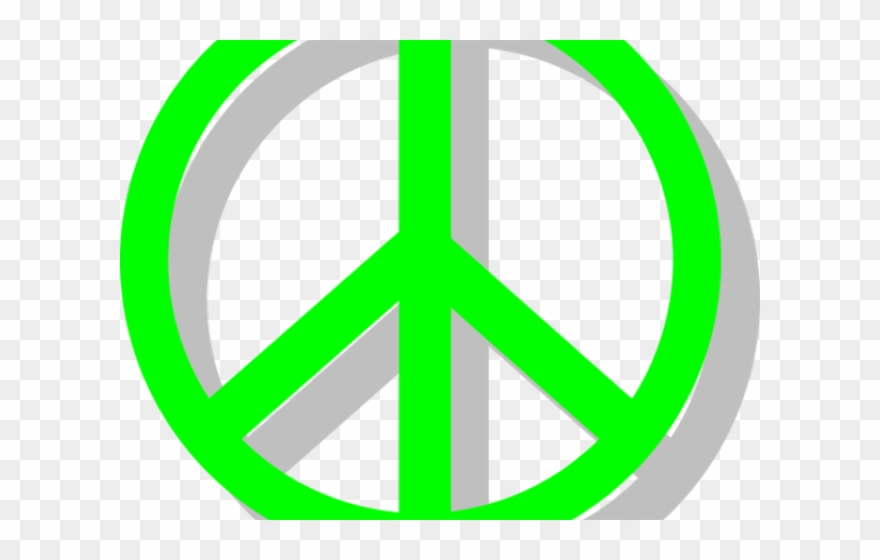 Peace Symbol Clipart 70's - Png Download