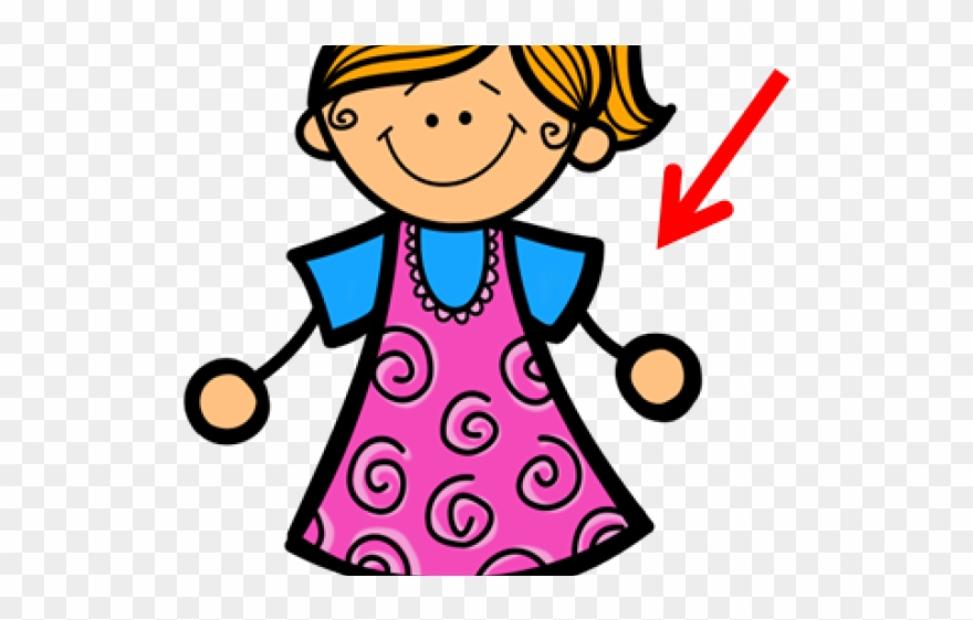 Shoulder Clipart Pretty Little Girl - Png Download