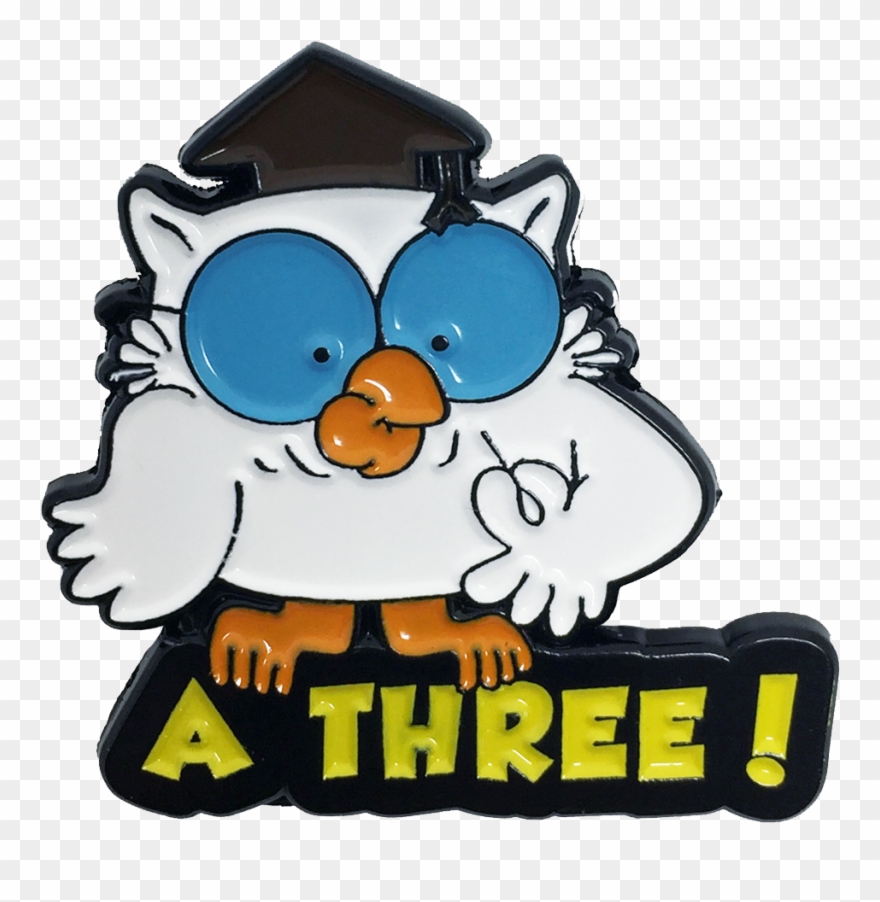 Owl Enamel Pin Clipart