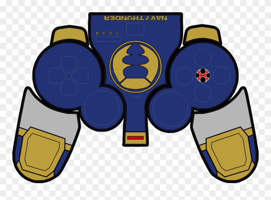 Navy Thunder Ps3 Controller Skin Clipart