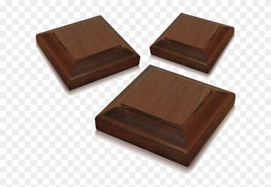 Exotic Hardwood Post Caps Clipart