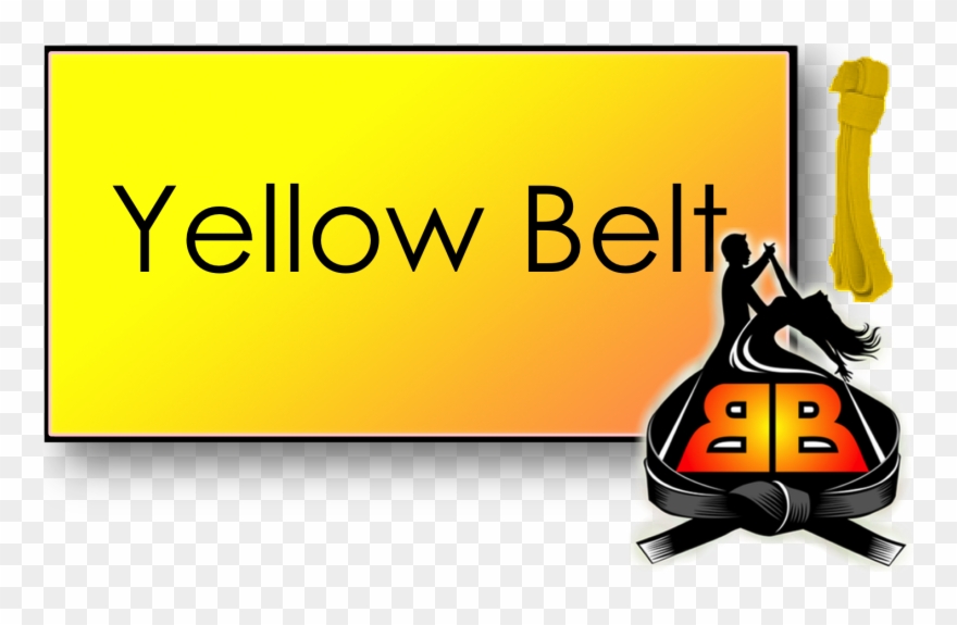 Yellow Belt - Open Breaks Clipart