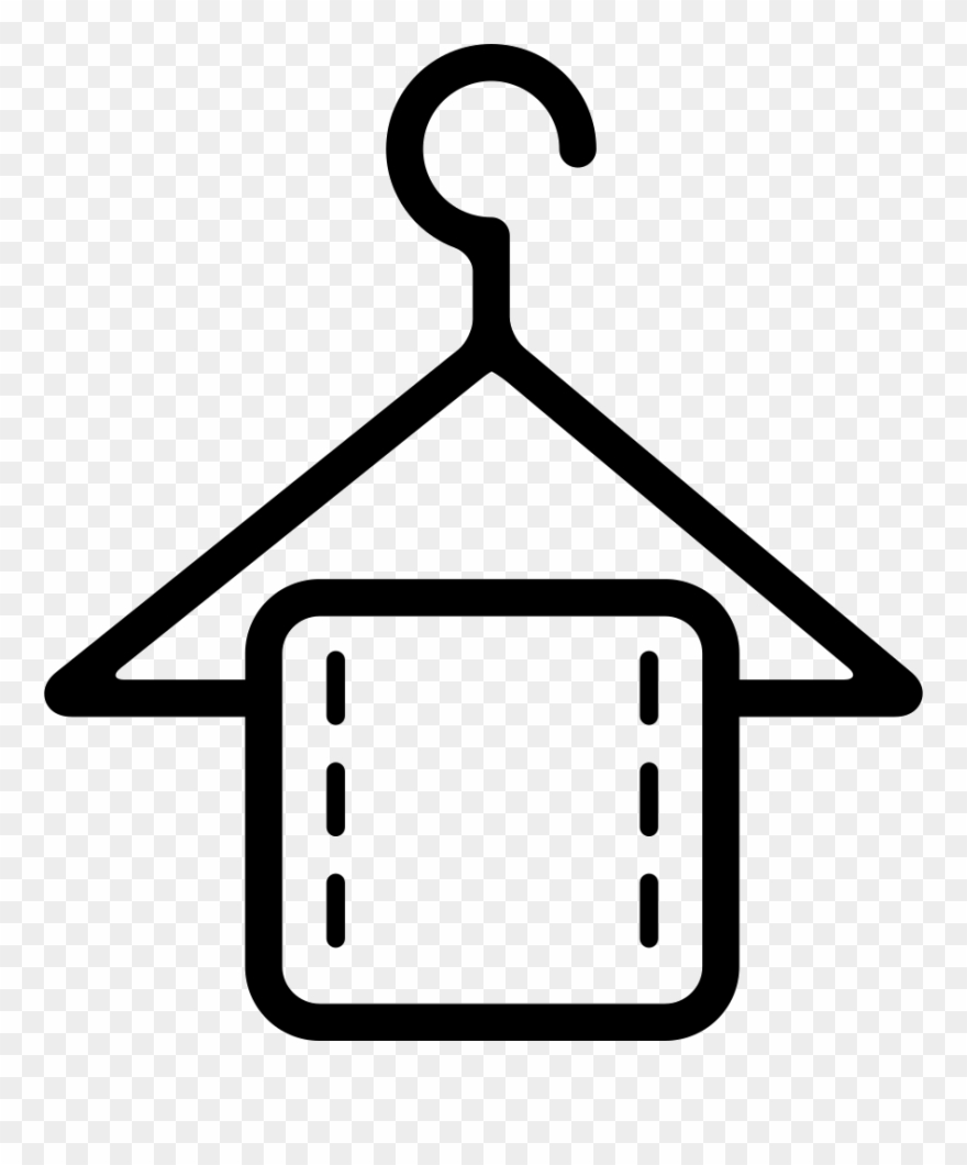 Hanger With A Towel Comments Clipart