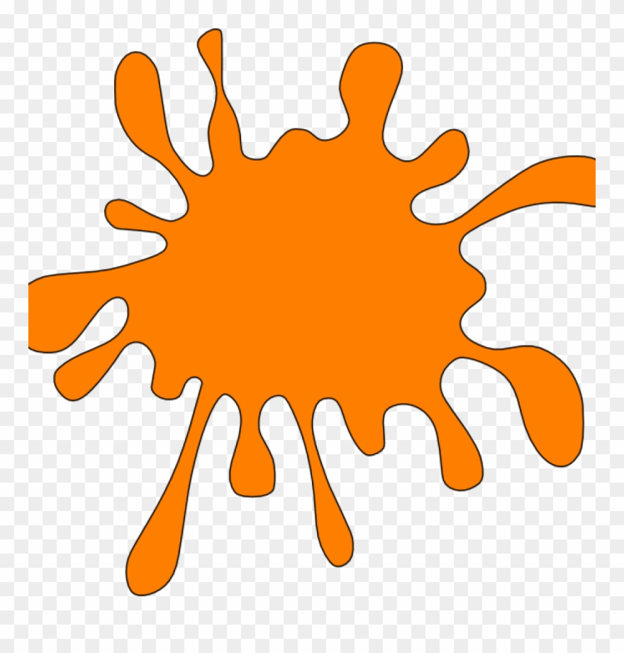 Orange Clipart Splash Orange Clip Art At Clker Vector - Png Download