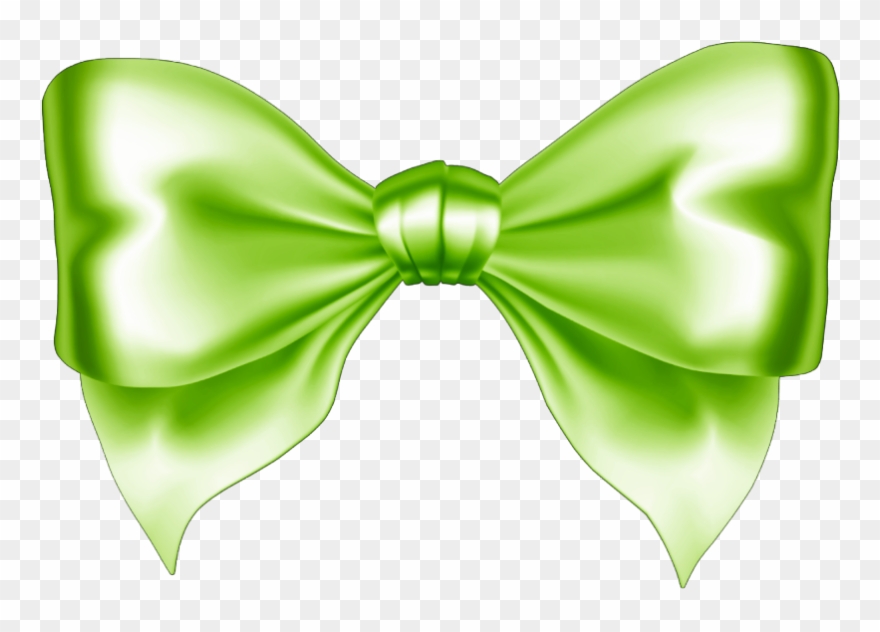 Mq Green Bow Decorate Decoration Colormix Fte Clipart