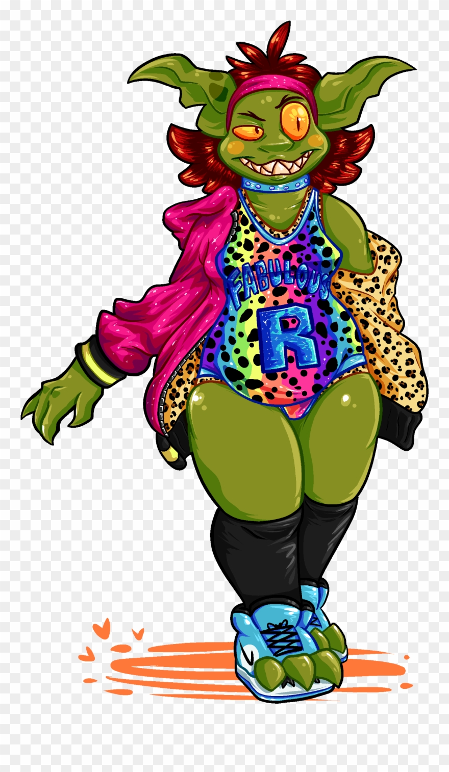 Inspired By Carmella's Lisa Frank Outfit From Wwe, Clipart