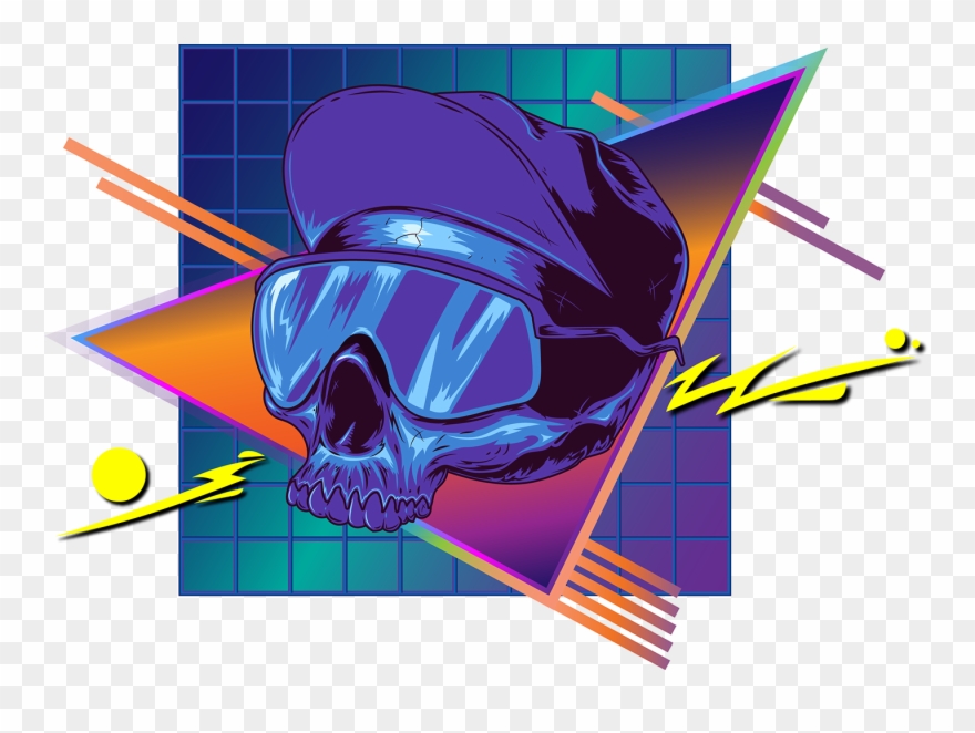 Synth Wave 80's Clipart