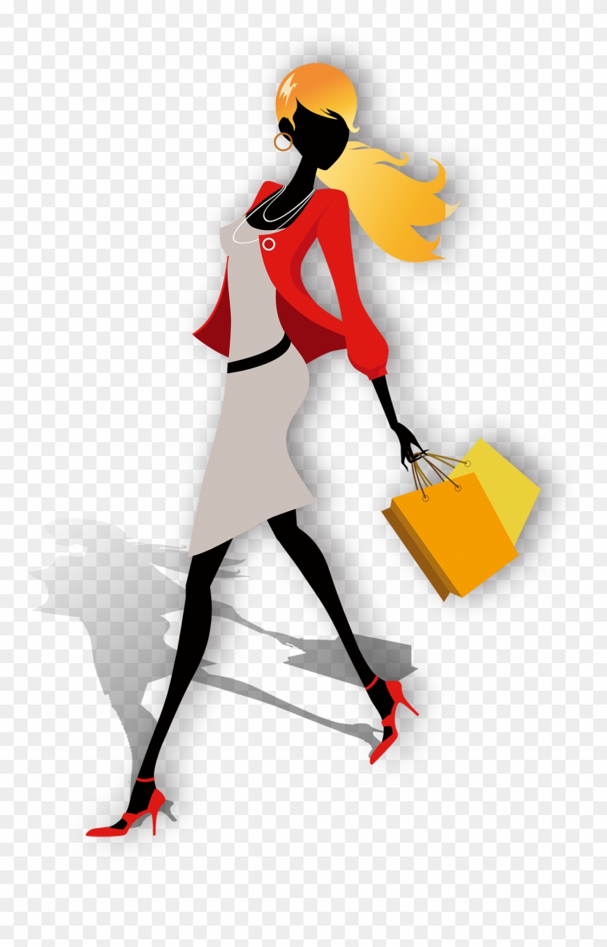 London Week Blog Clothing Shopping Woman Clipart