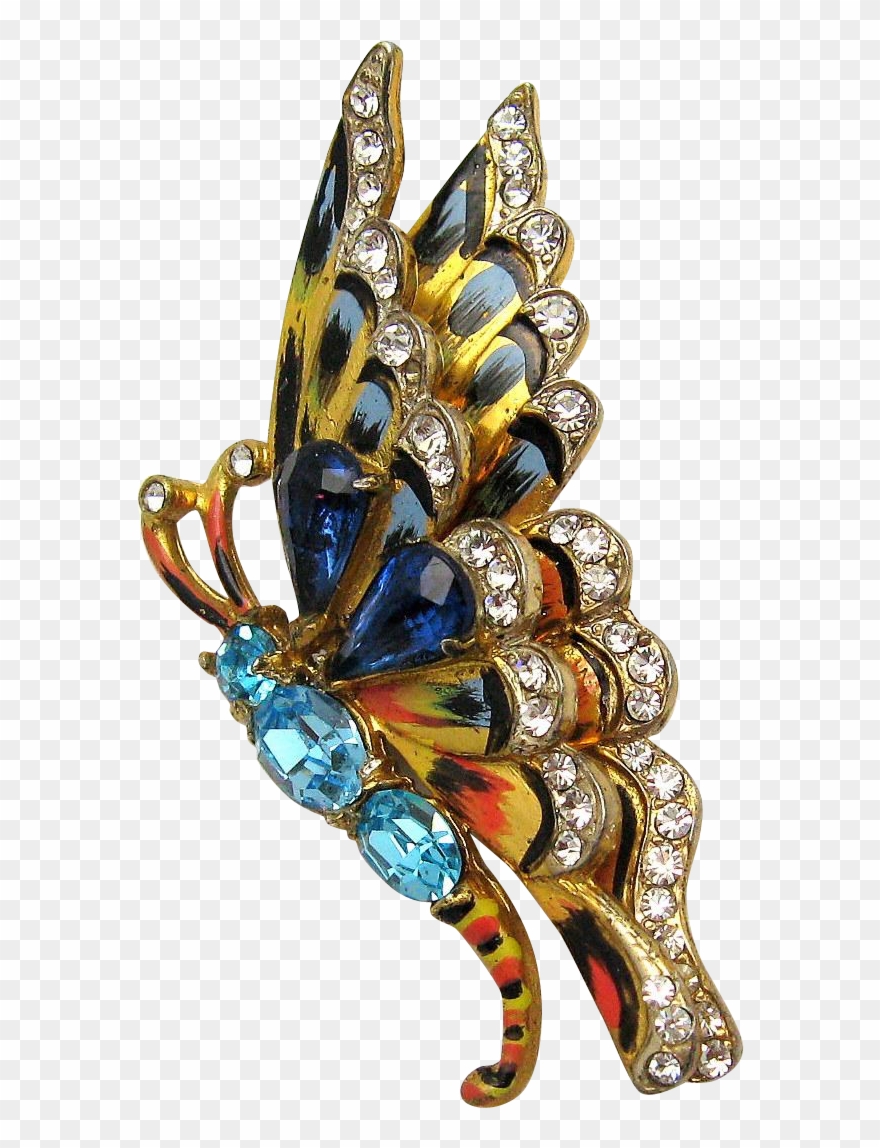 Rare Corocraft Sterling Rhinestone Clipart