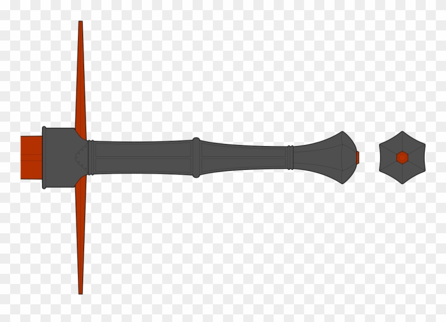 125cm Overall, 25cm Grip Pommel, 25cm Guard Clipart