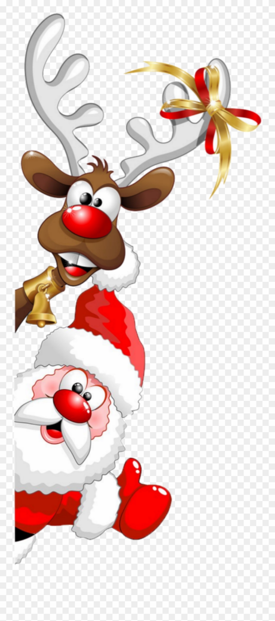Santa Sticker Clipart