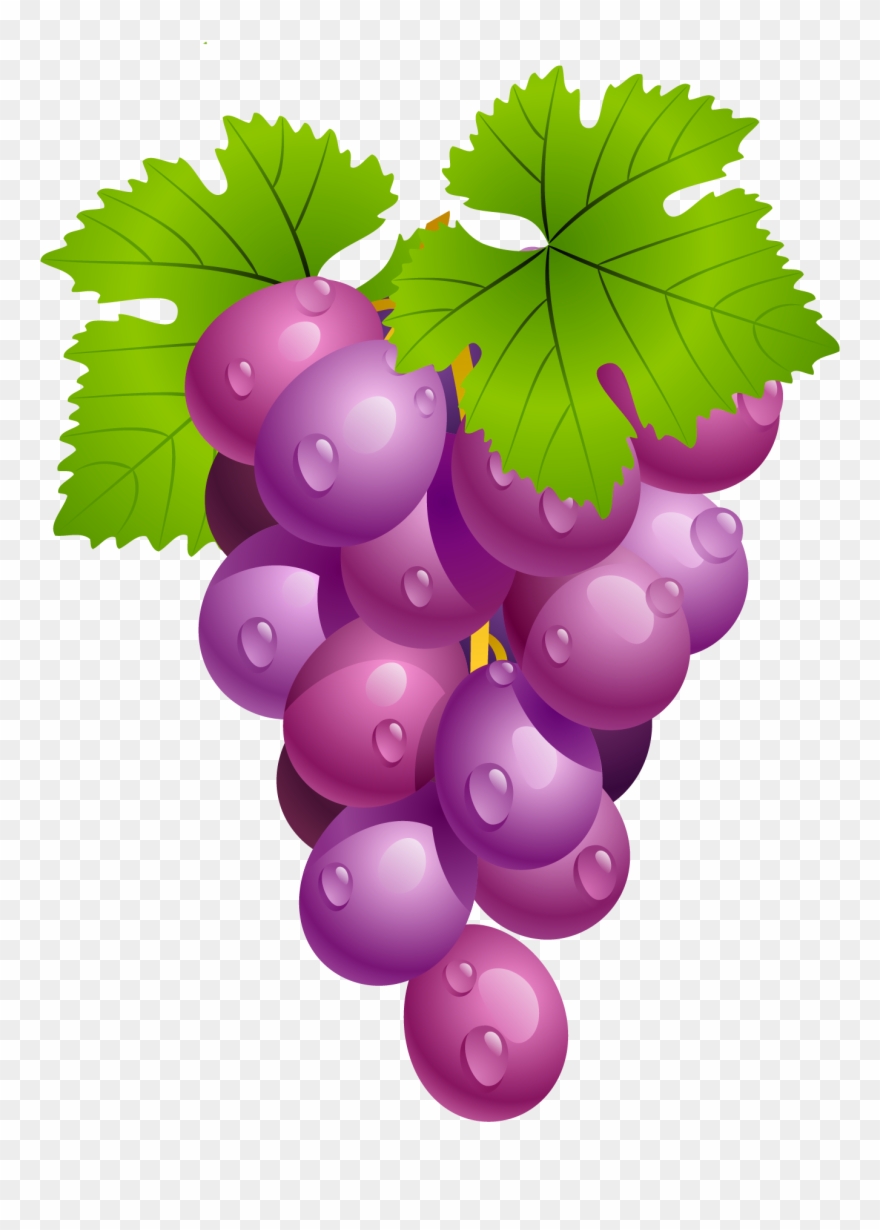 Grapes With Leaves Png Picture Clip Art Transparent Png