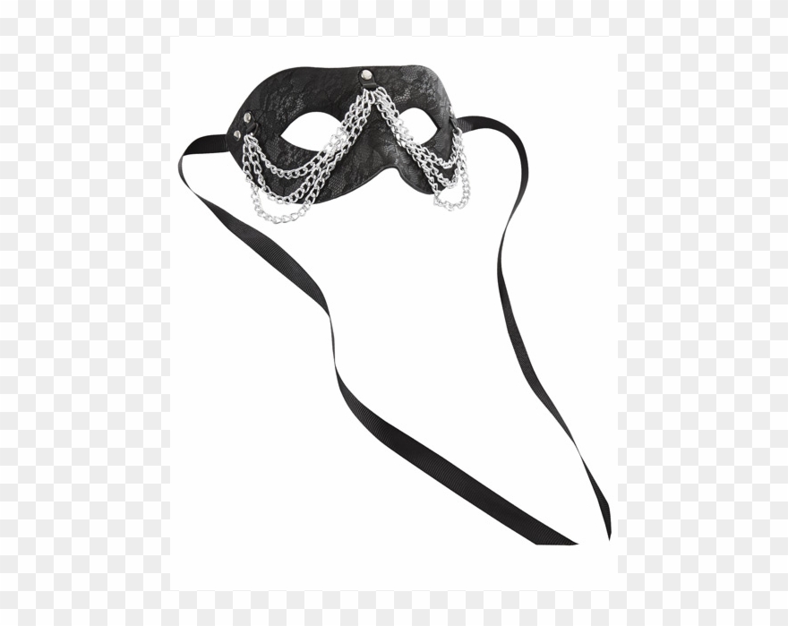 Sincerely Chained Lace Mask Clipart