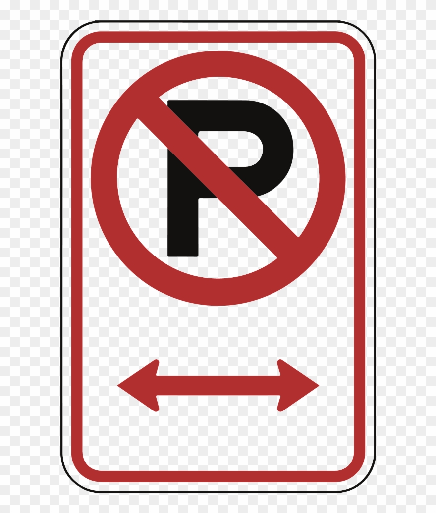 No Parking With Arrows , Clipart
