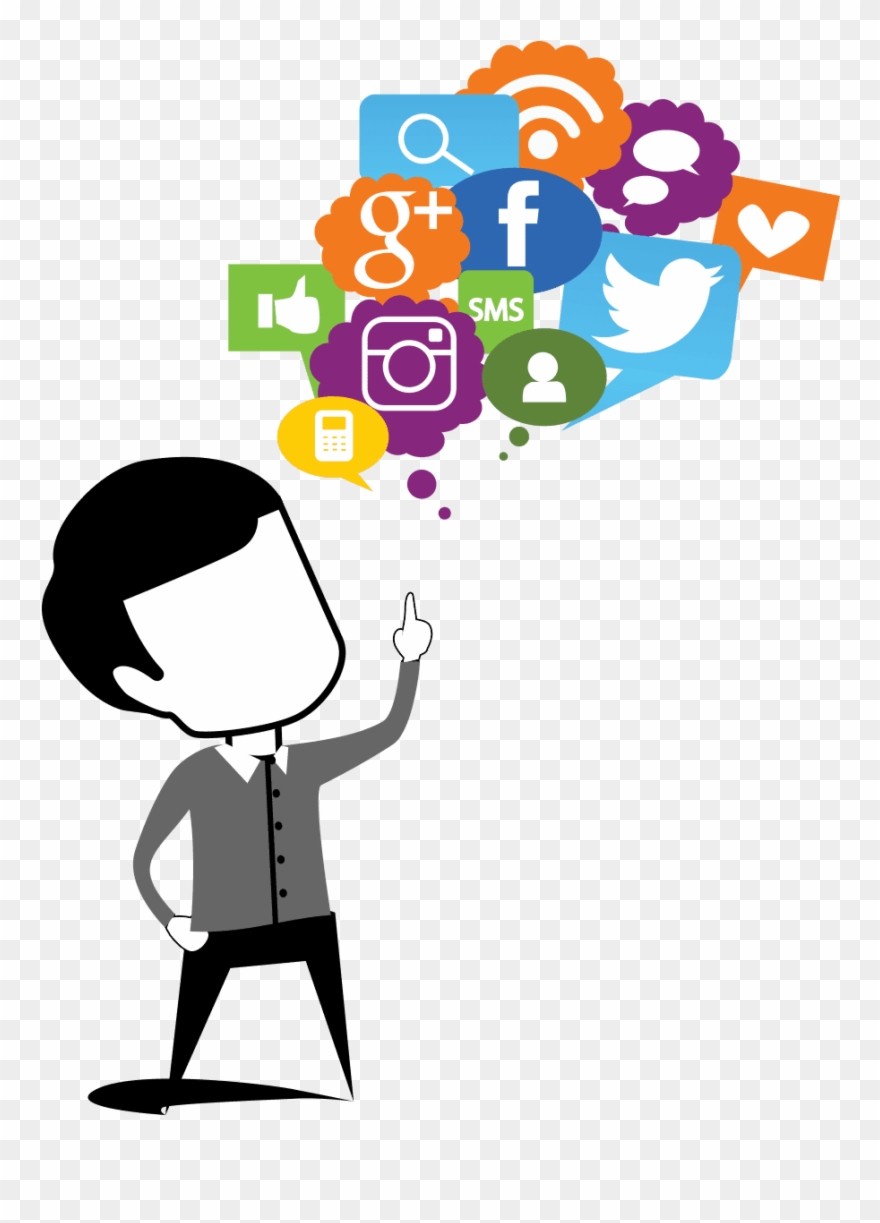 Socialise Your Business With Social Media Marketing Clipart