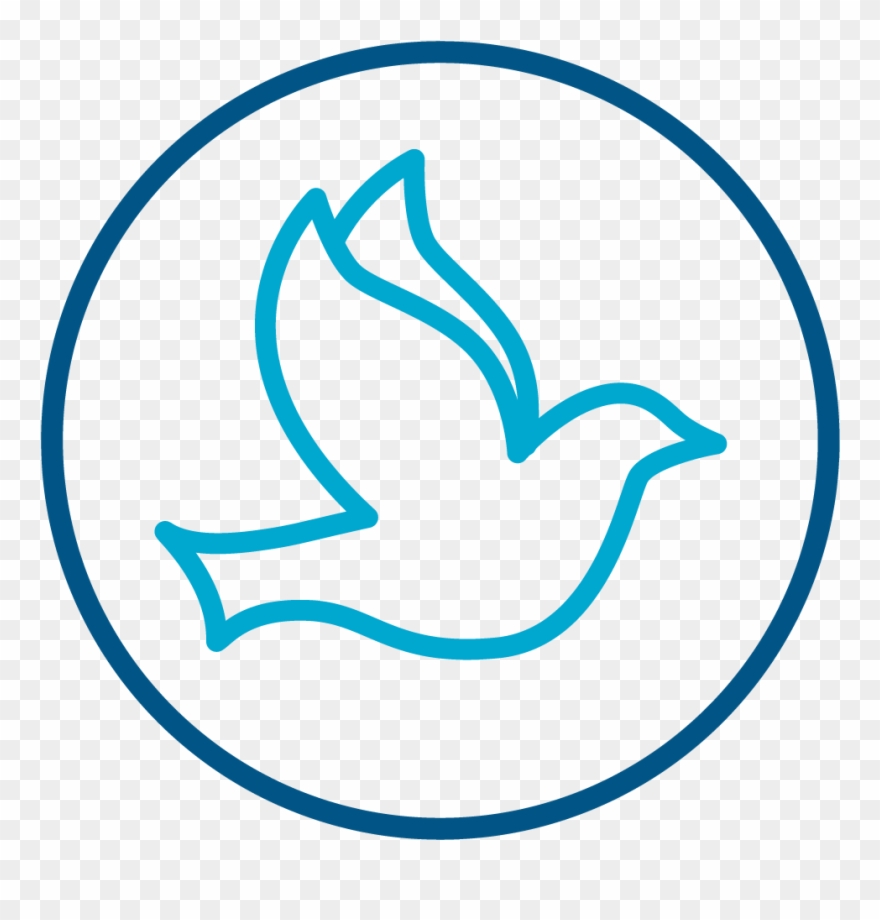 Dove Icon Symbolizing The Holy Spirit Clipart